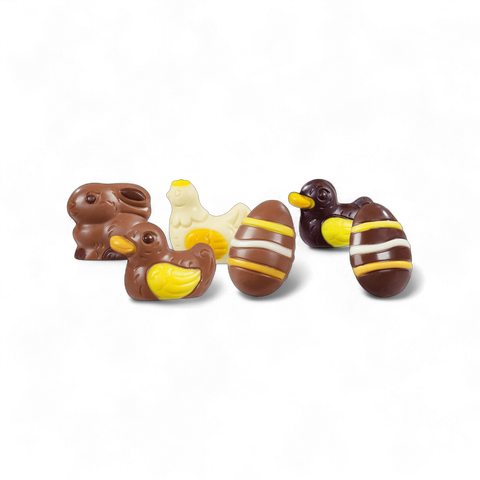 Chocolat praliné noisette figurines de Pâques - vrac de 2.34kg
