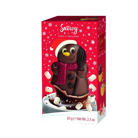 Chocolat chaud noël bonhomme de neige avec mini guimauves - 65g