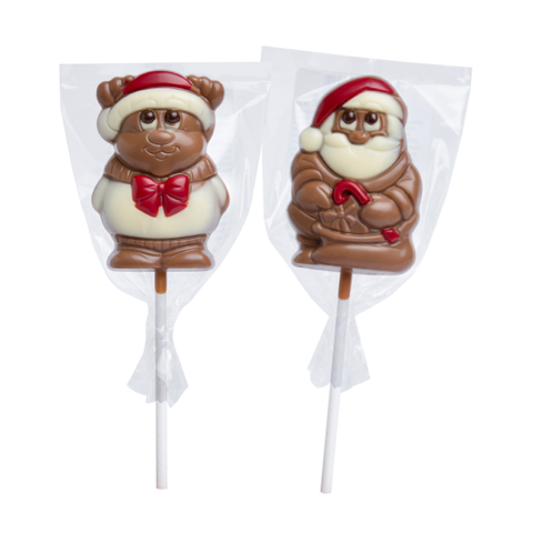 Assortiment sucettes de noël chocolat au lait - 30g