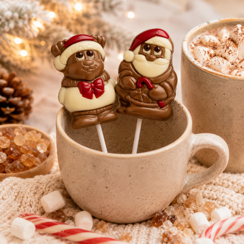 Assortiment sucettes de noël chocolat au lait - 30g