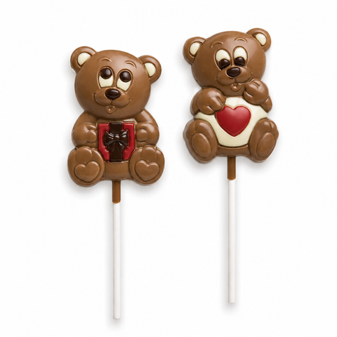 Sucette chocolat lait ourson - 35g