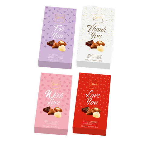 Assortiment étuis de chocolats pralinés - 100g