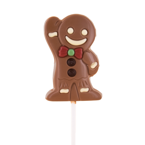 Lollipops chocolat au lait bonhomme pain d'épices - 25g