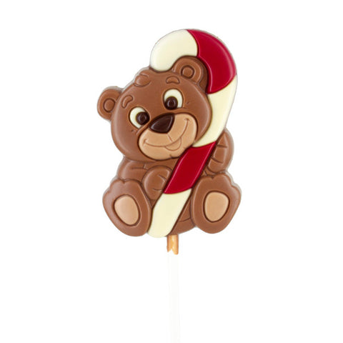 Lollipops chocolat au lait ourson/canne - 25g