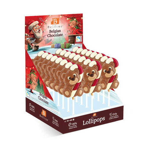 Lollipops chocolat au lait ourson/canne - 25g