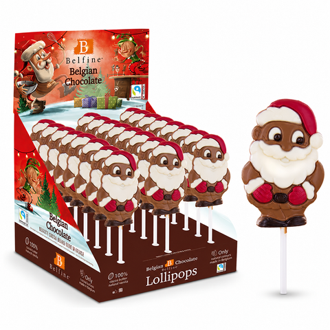 Lollipops chocolat au lait père noël - 25g