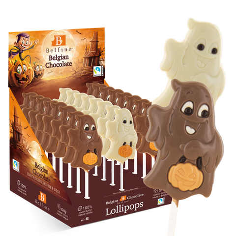 Lollipops chocolat au lait fantôme - 25g