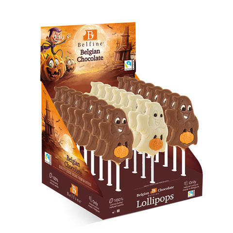 Lollipops chocolat au lait fantôme - 25g