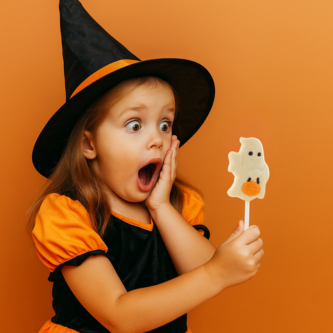 Lollipops chocolat au lait fantôme - 25g