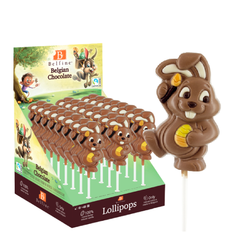 Lollipops chocolat au lait Lapin Pablo - 25g