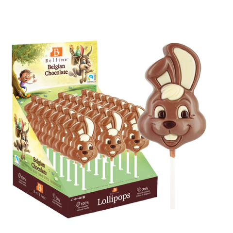 Lollipops chocolat au lait Lapin Bunny - 25g