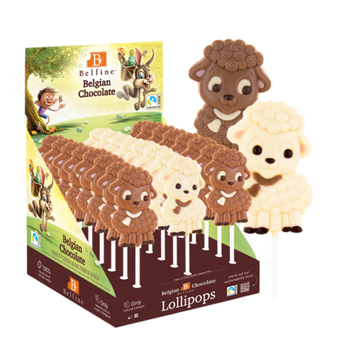 Lollipops chocolat au lait Mouton - 25g