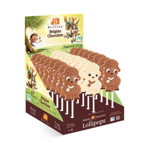 Lollipops chocolat au lait Mouton - 25g