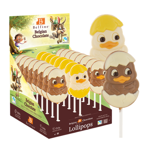 Lollipops chocolat au lait poussin - 25g