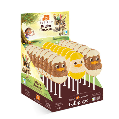 Lollipops chocolat au lait poussin - 25g