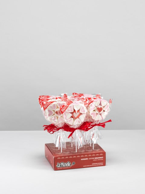Brochette de guimauve fleur coeur - 50g