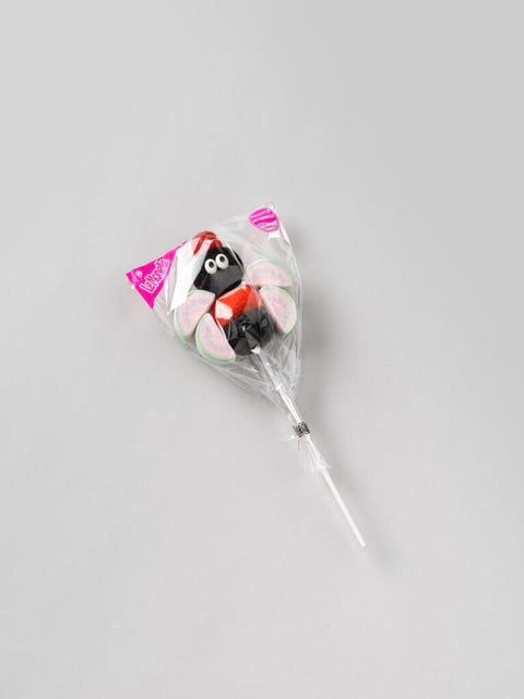 Présentoir de brochettes guimauve coccinelle - 50g