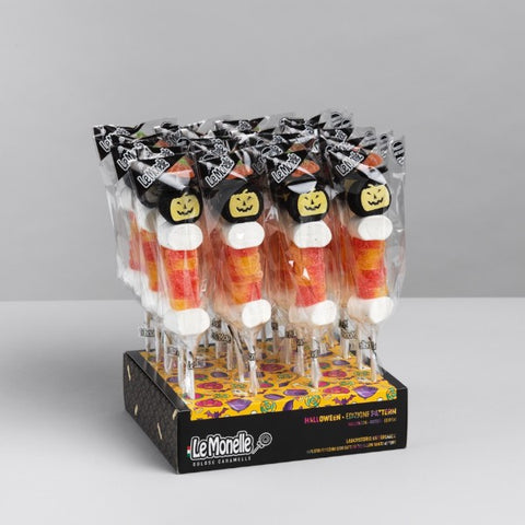 Brochette de guimauve citrouille halloween - 70g