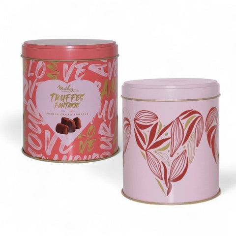 Boite métal truffes pink & love - 250g