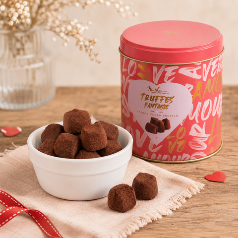 Boite métal truffes pink & love - 250g