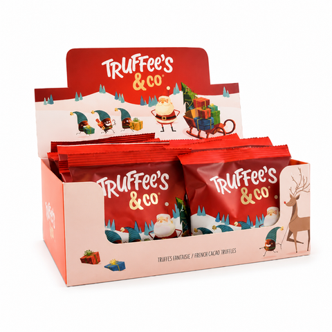 Sachets de noël truffee's & co - truffes fantaisie - 35g
