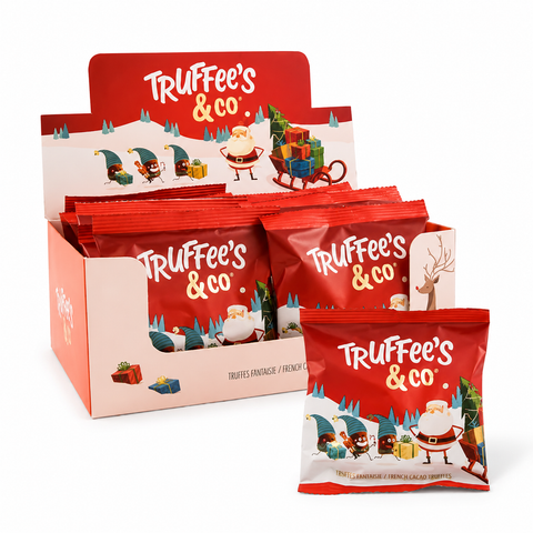 Sachets de noël truffee's & co - truffes fantaisie - 35g