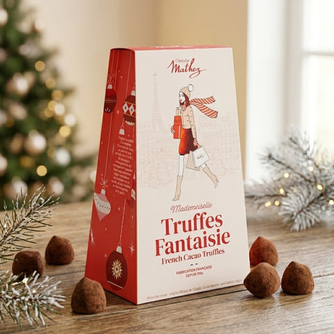 Étui truffes Paris Chic Noël - truffes fantaisie - 100g