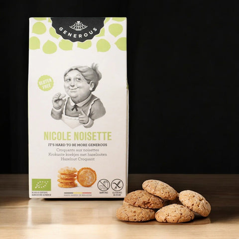 Biscuit nicole croquant aux noisettes - étui de 100g