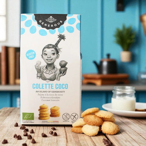 Biscuit colette à la noix de coco - étui de 100g
