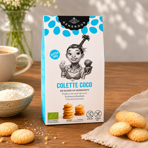 Biscuit colette à la noix de coco - étui de 100g
