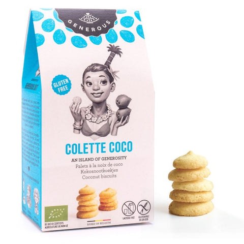 Biscuit colette à la noix de coco - étui de 100g