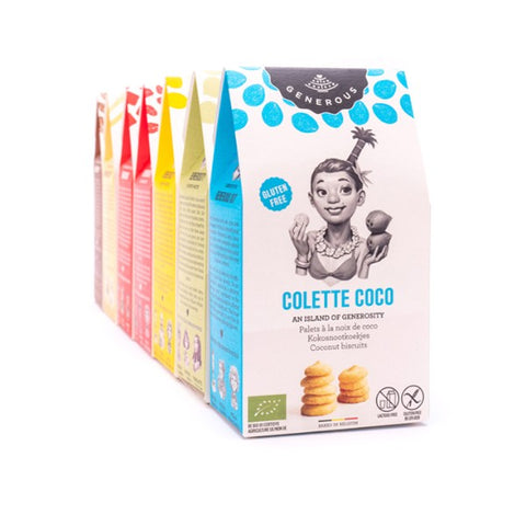 Biscuit colette à la noix de coco - étui de 100g