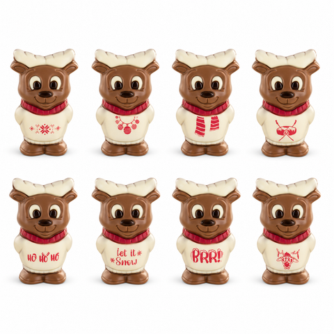 Moulage chocolat élan décoré - 40g