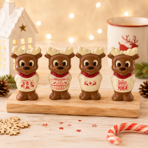 Moulage chocolat élan décoré - 75g