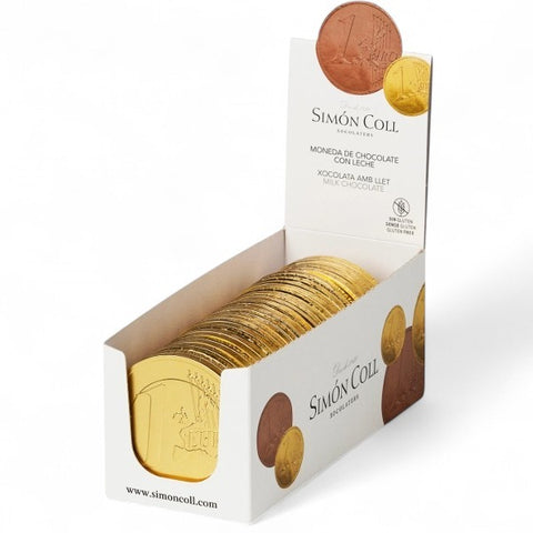 Pièce 1 euro en chocolat au lait - 20g