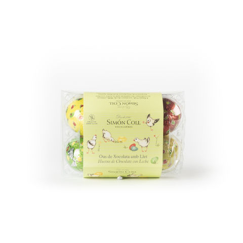 Boites de 6 oeufs de Pâques chocolat au lait - 150g