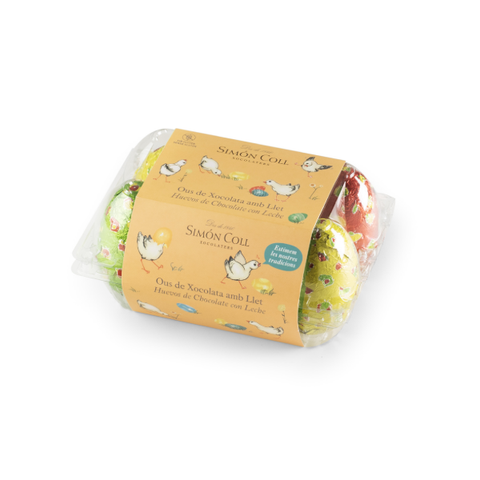 Boites de 6 oeufs de Pâques chocolat au lait - 150g