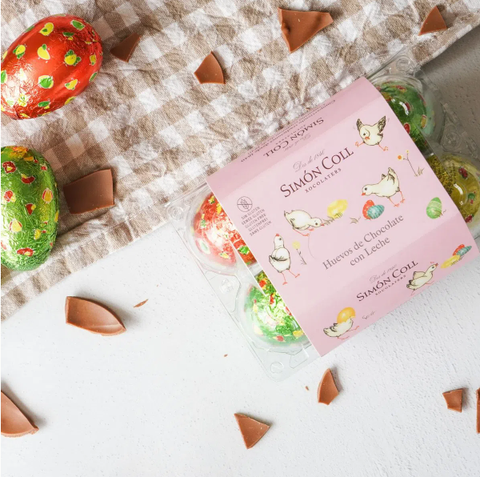 Boites de 6 oeufs de Pâques chocolat au lait - 150g