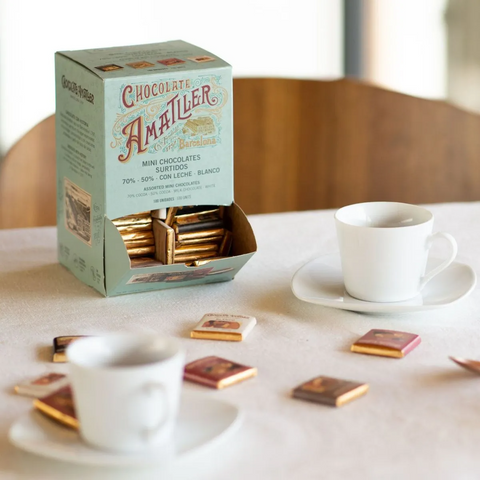 Distributeur de napolitains au chocolat lait/noir/blanc - 5g