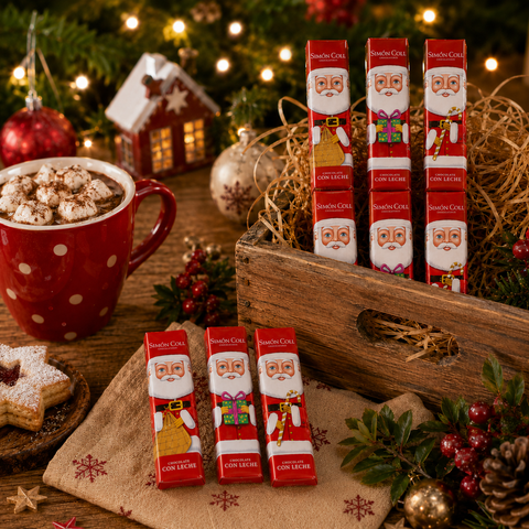 Réglette de chocolat lait thème noel - 3x18g