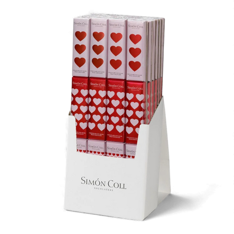 Réglette de chocolat au lait love - 3 x 18g