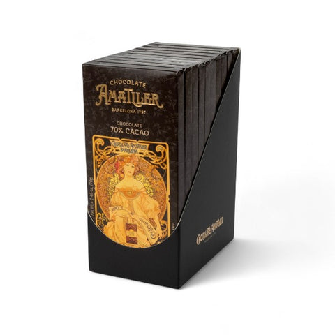Tablette de chocolat noir 70% amatler - 70g