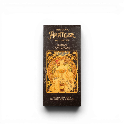 Tablette de chocolat noir 70% amatler - 70g