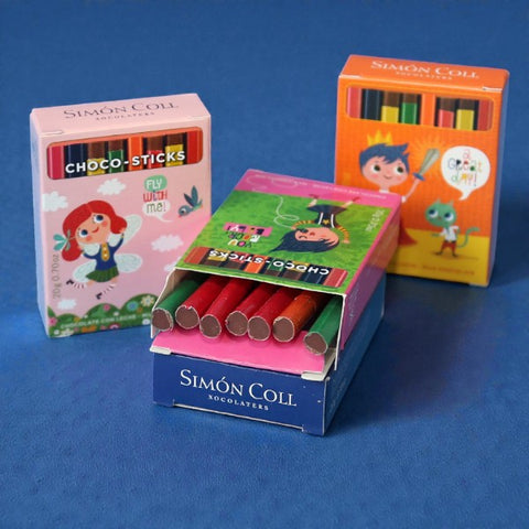 Boite de 8 crayons en chocolat - 20g