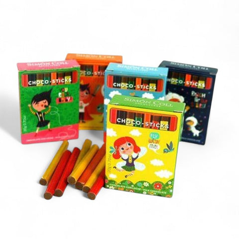 Boite de 8 crayons en chocolat - 20g