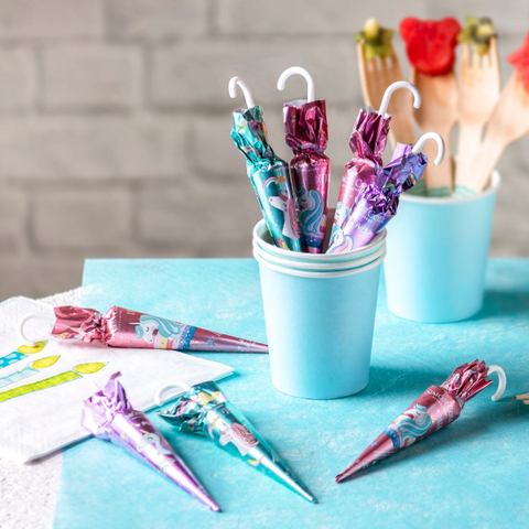 Parapluie en chocolat au lait Licorne - 15g