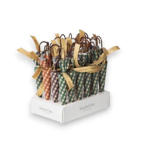 Parapluie en chocolat au lait decor vichy - 35g