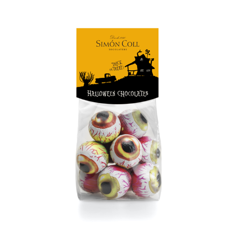 Yeux chocolat lait halloween - sachet de 120g