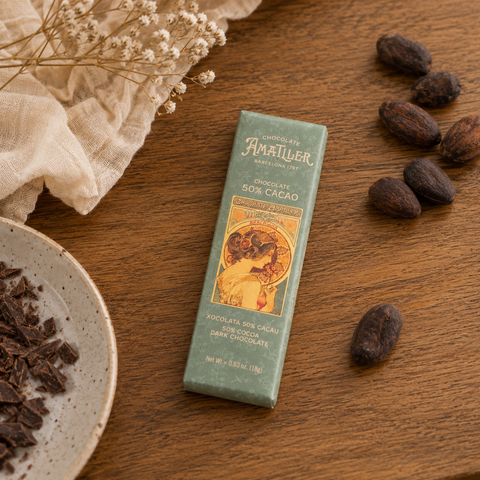 Barre de chocolat noir 50% - format 18g