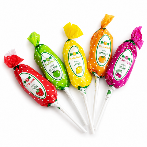 Assortiment sucettes goût fruits - 200 sucettes